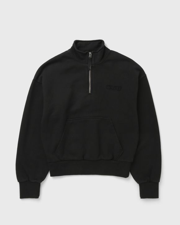 WMNS RETRO LOGO HALF ZIP SWEAT
