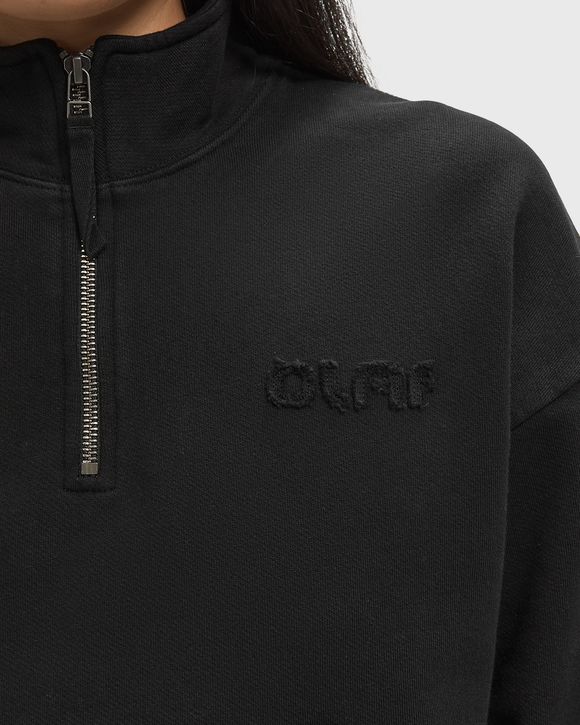 WMNS RETRO LOGO HALF ZIP SWEAT