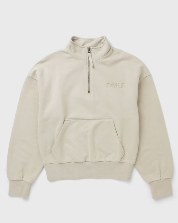 WMNS RETRO LOGO HALF ZIP SWEAT