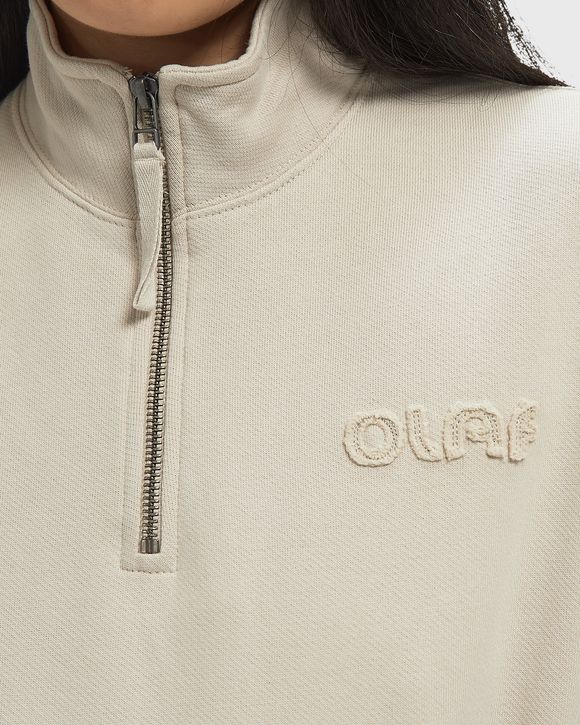 WMNS RETRO LOGO HALF ZIP SWEAT