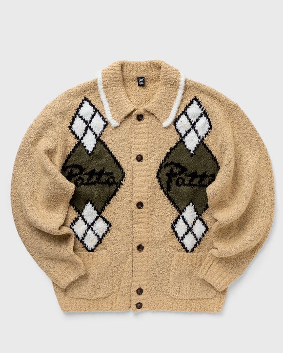 ARGYLE KNITTED CARDIGAN
