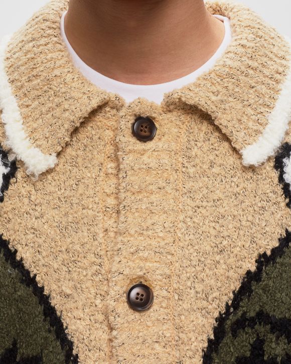 ARGYLE KNITTED CARDIGAN