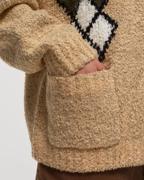 ARGYLE KNITTED CARDIGAN