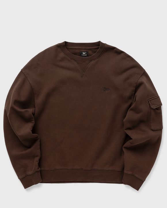 BASIC PIGMENT DYE BOXY CREWNECK SWEATER