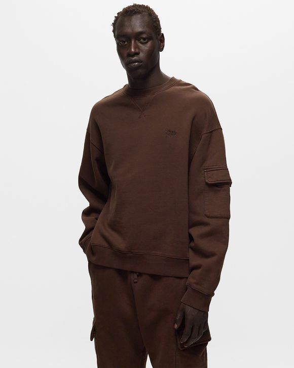 BASIC PIGMENT DYE BOXY CREWNECK SWEATER