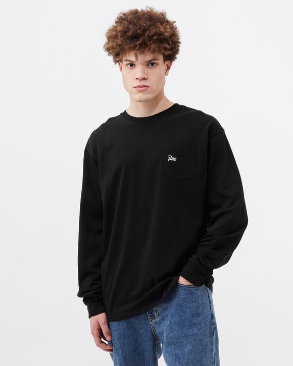 Basic Washed Pocket Longsleeve T-Shirt