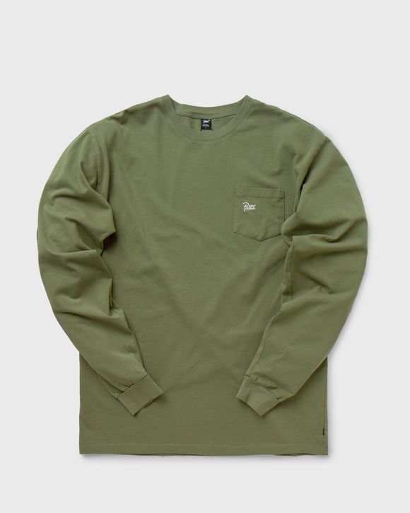 Basic Washed Pocket Longsleeve T-Shirt