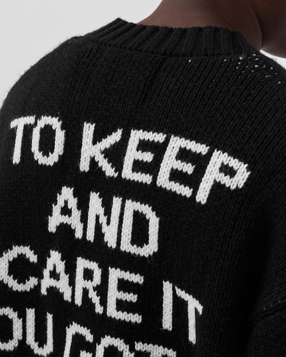 BLACK ROSES KNITTED CARDIGAN