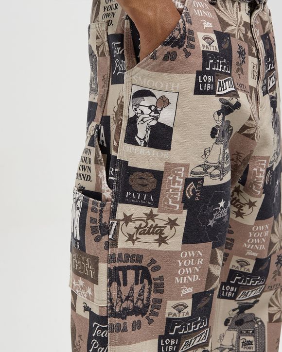 Collage Canvas Pants