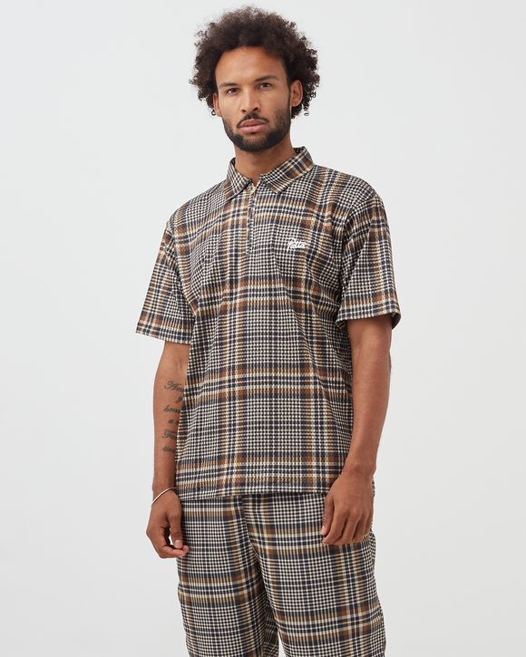 Glen Check Mesh Shortsleeve Polo