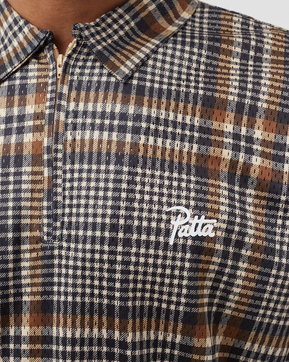 Glen Check Mesh Shortsleeve Polo