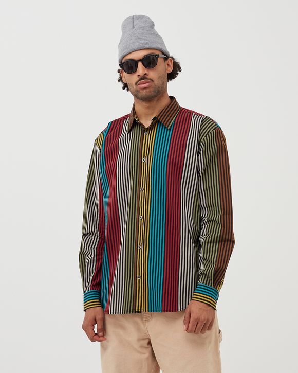 Jamaican Stripe Poplin Longsleeve Shirt