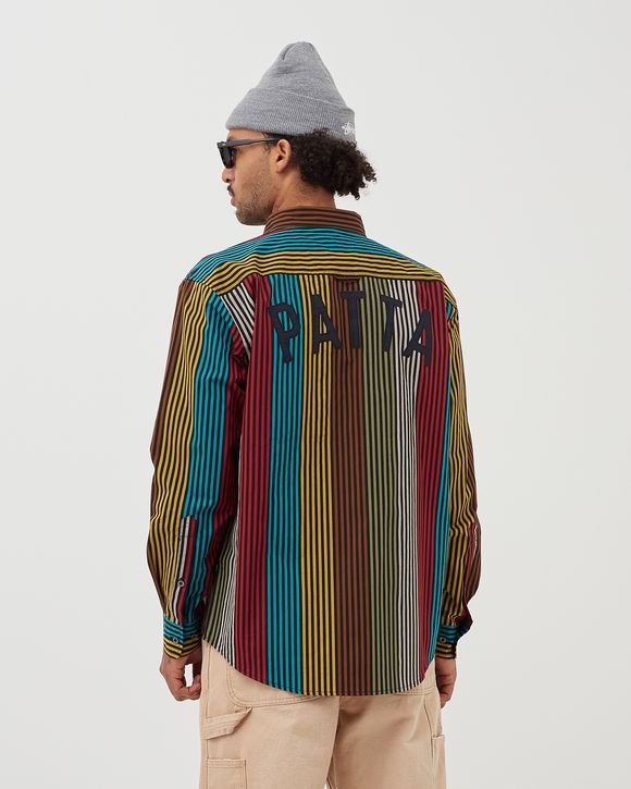 Jamaican Stripe Poplin Longsleeve Shirt