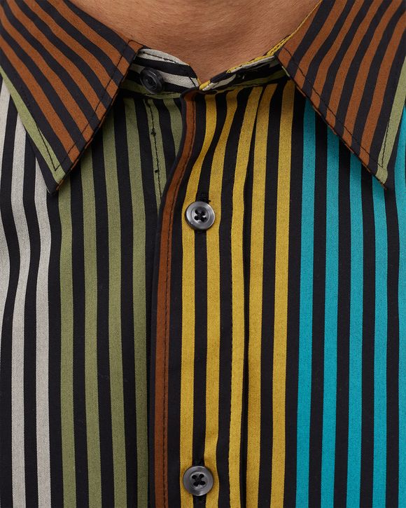 Jamaican Stripe Poplin Longsleeve Shirt