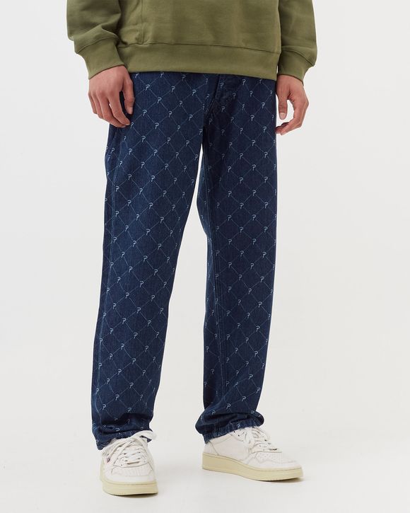 Laser Printed Denim Pants