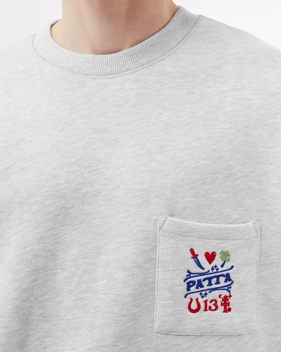 Lucky Charm Pocket Crewneck Sweater
