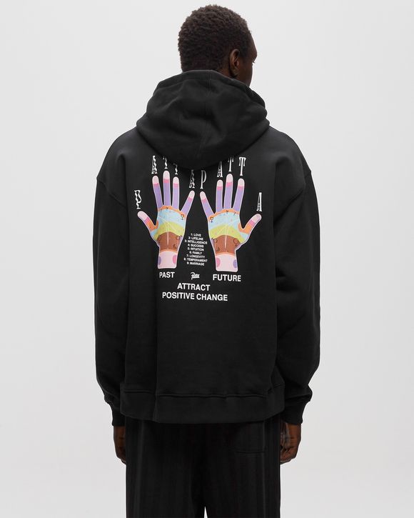PALMISTRY BOXY HOODED SWEATER