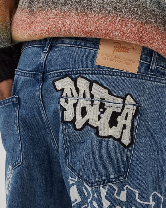 PATTA GRAFFITI DENIM PANTS