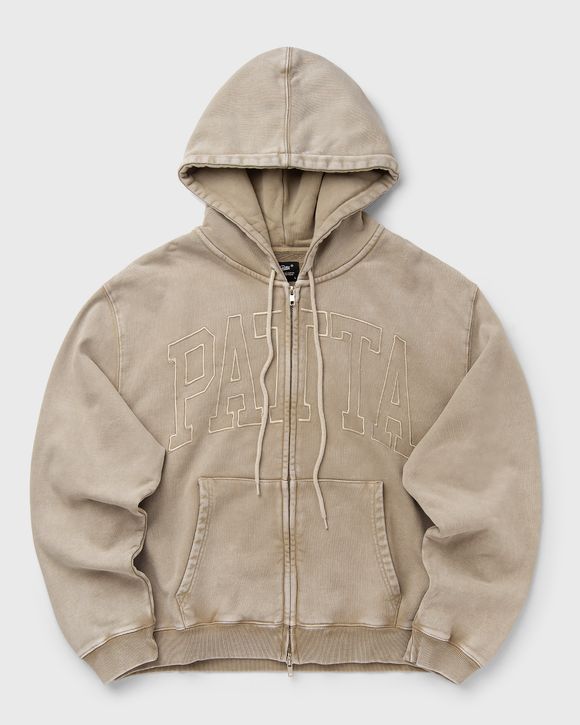 Patta Loopback Logo Zip Hooded Sweater