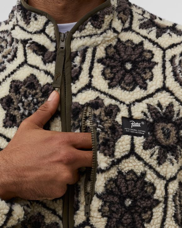 PATTA WALL FLOWER FLEECE JACKET