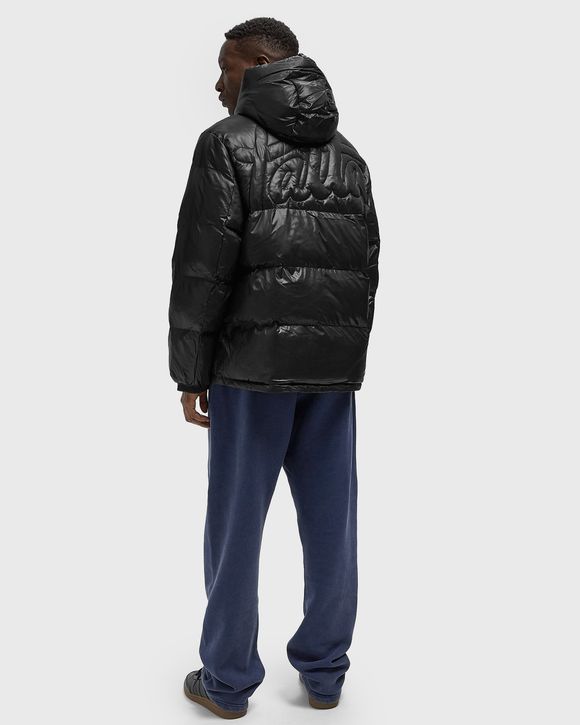 Quilted Script Logo Puffer Jacket