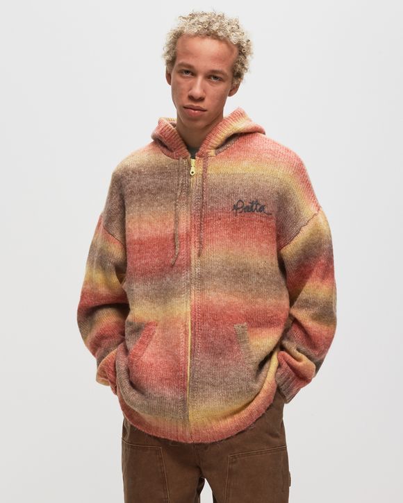 RAINBOW KNITTED HOODED SWEATER