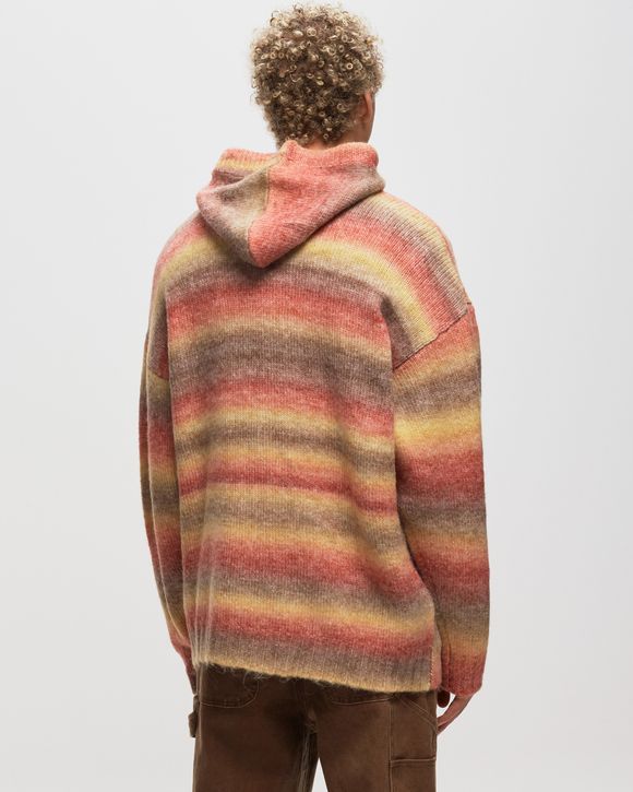 RAINBOW KNITTED HOODED SWEATER