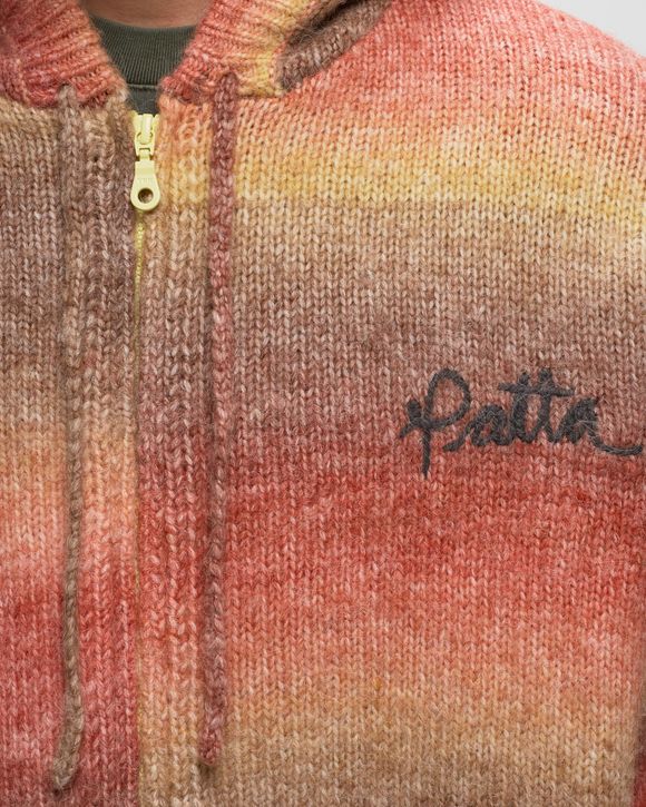 RAINBOW KNITTED HOODED SWEATER
