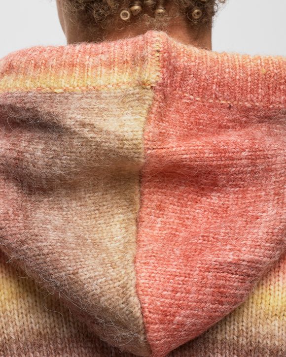 RAINBOW KNITTED HOODED SWEATER