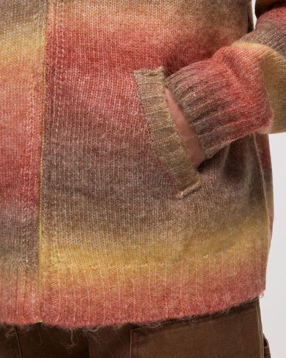 RAINBOW KNITTED HOODED SWEATER