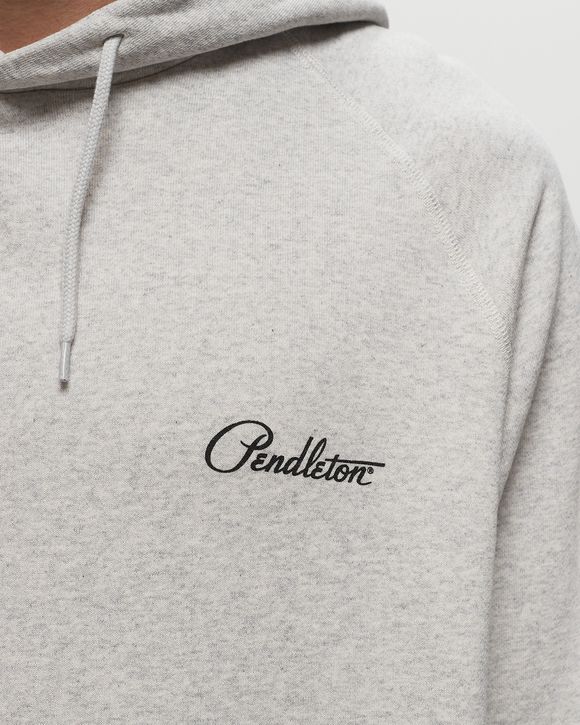 BACK PRINT SWEAT HOODIE A GRAY HARDING STAR