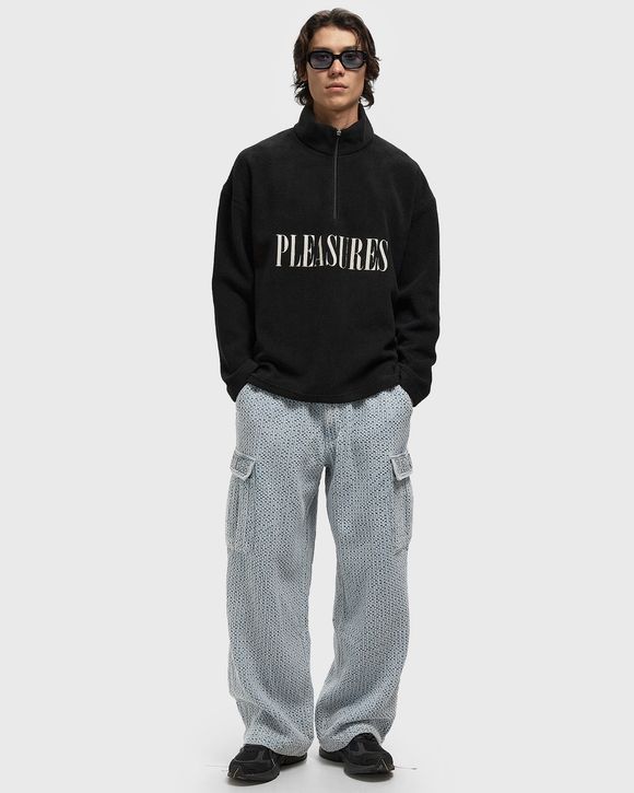 KNITTED INDIGO CARGO PANTS