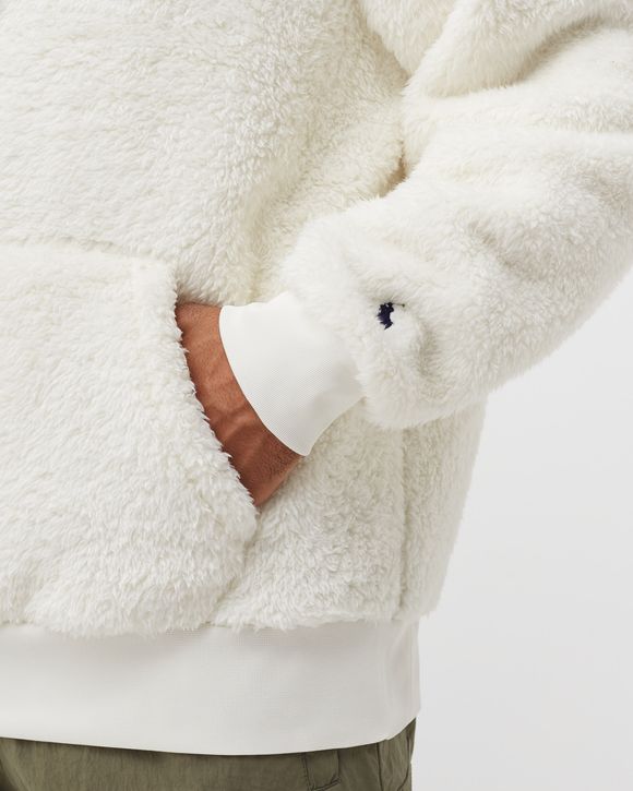 BORG FLEECE POPOVER HOODIE