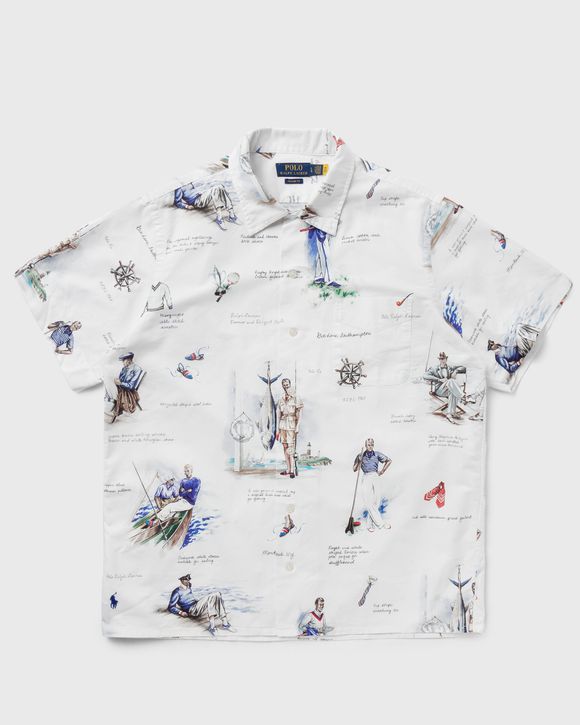Classic Fit Print Oxford Camp Shirt