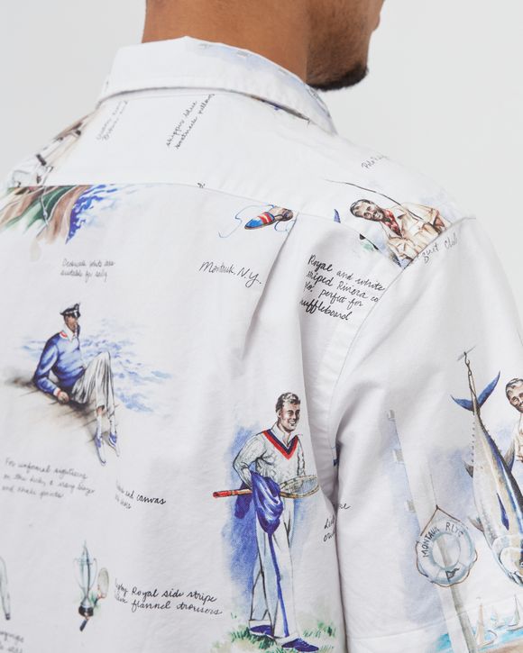 Classic Fit Print Oxford Camp Shirt