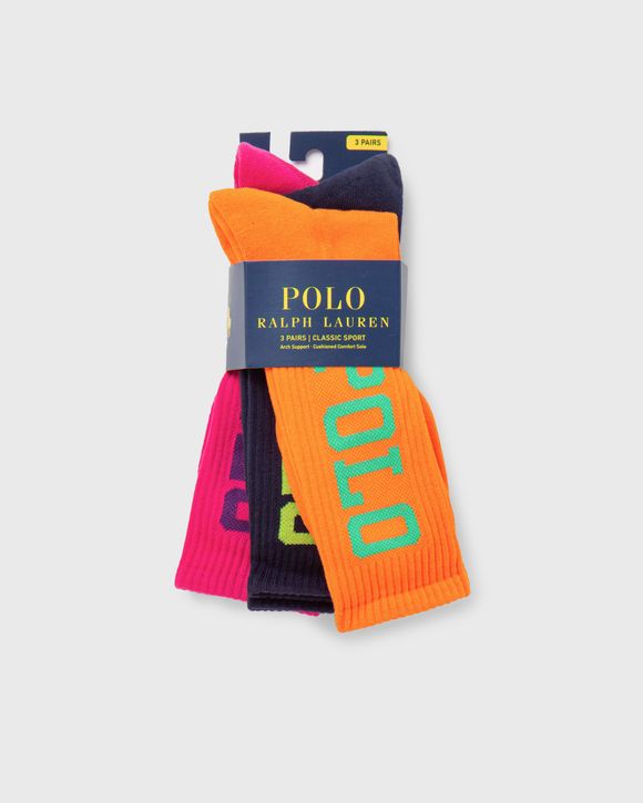 KNIT IN LOGO CREW SOCK 3 PACK