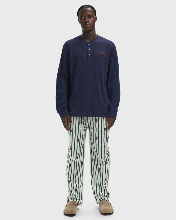 L/S HENLEY-SLEEP-TOP