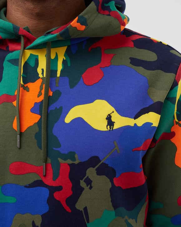 POLO PONY CAMO DOUBLE-KNIT HOODIE