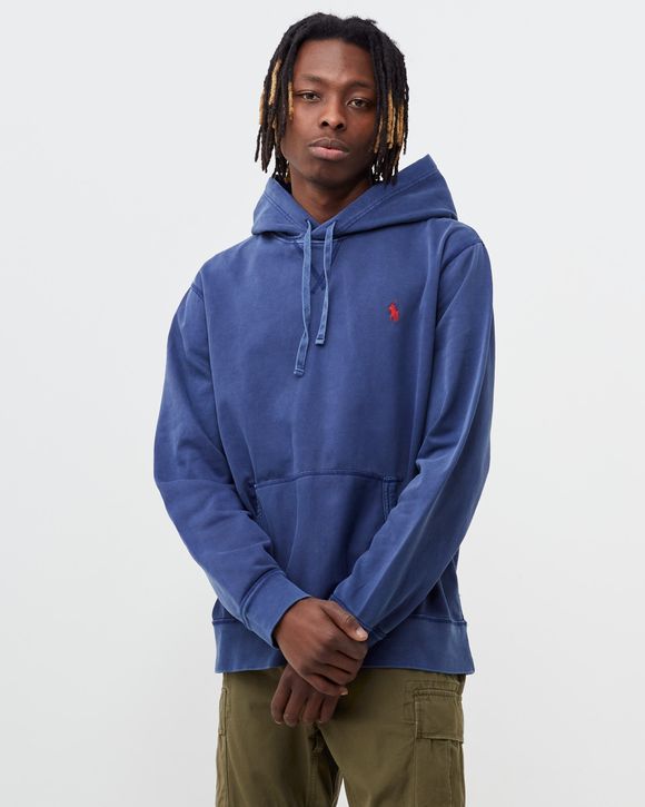 Regular-fit cotton-blend hoodie