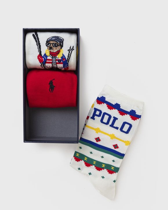 SKI BEAR BX CREW SOCK-3 PACK