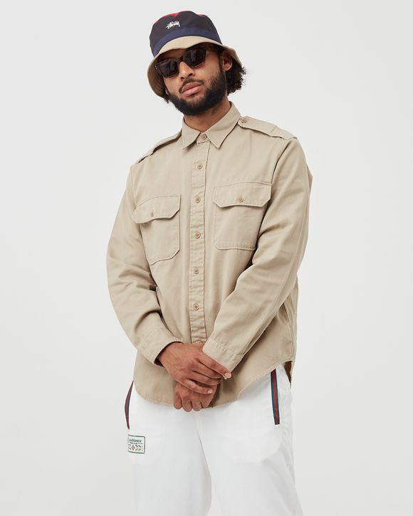 Slim Fit Garment-Dyed Twill Shirt