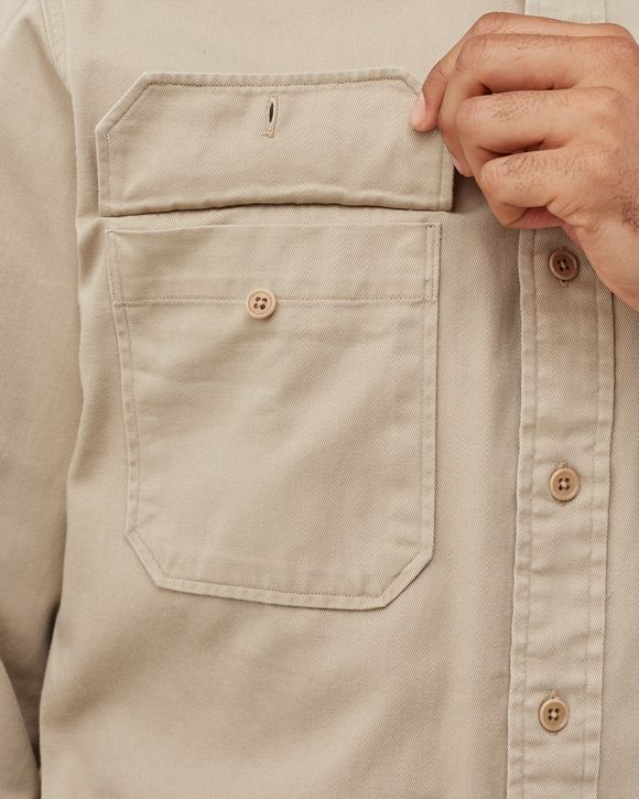 Slim Fit Garment-Dyed Twill Shirt