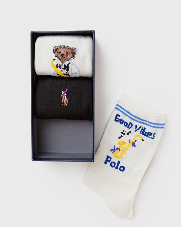 TUX BEAR BOX CREW SOCK-3 PACK