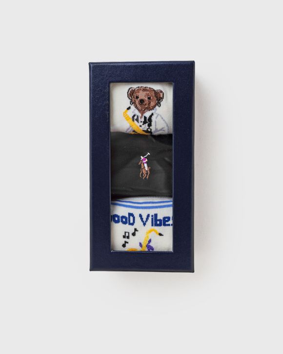 TUX BEAR BOX CREW SOCK-3 PACK