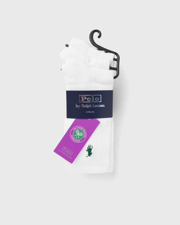 WIMBLEDON CREW SOCKS3 PACK