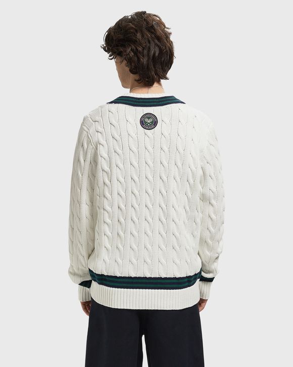 WIMBLEDON LSVNCRICKET L/S PULLOVER