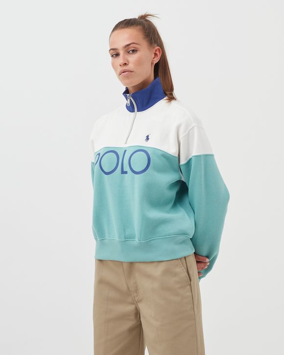 WMNS Colour-Blocked Fleece Quarter-Zip