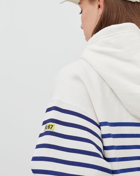 WMNS STRIPED FLEECE HOODIE