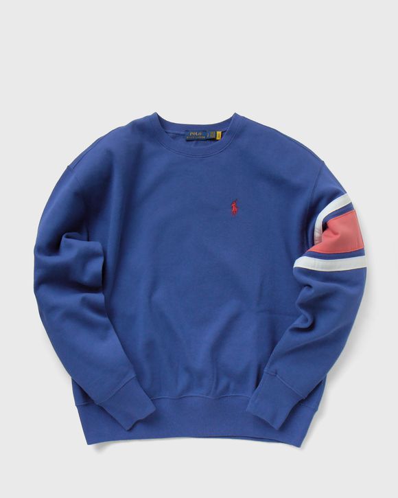 WMNS Striped-Trim Fleece Sweatshirt