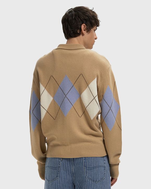 ARGYLE CARDIGAN POLO